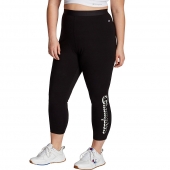 Champion Women's Plus Authentic 7/8 Leggings, Vertical Shadow Logo