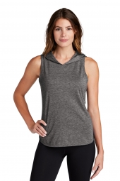 Sport-Tek LST410 Ladies PosiCharge Tri-Blend Wicking Draft Hoodie Tank 