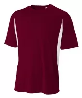 A4 N3181 Cooling Performance Color Block Tee For Adult Size Male