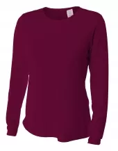 A4 NW3002 Long Sleeve Cooling Performance Crew For Adult Size Female