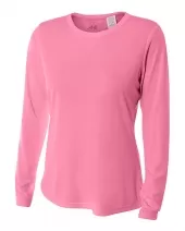 A4 NW3002 Long Sleeve Cooling Performance Crew For Adult Size Female