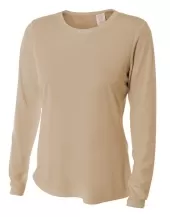 A4 NW3002 Long Sleeve Cooling Performance Crew For Adult Size Female