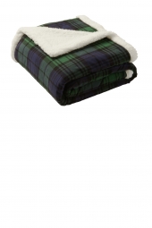 Port Authority BP43 Flannel Sherpa Blanket