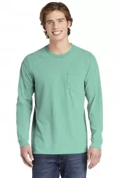 COMFORT COLORS Heavyweight Ring Spun Long Sleeve Pocket Tee. 4410