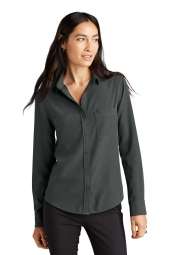 MERCER+METTLE Women's Stretch Crepe Long Sleeve Camp - MM2013