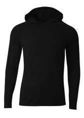 A4 NB3409 Long Sleeve Hooded Tee For Youth Size Boys