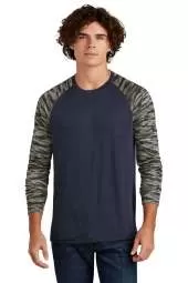 Sport-Tek Drift Camo Colorblock Long Sleeve Tee