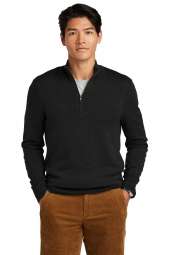 Brooks Brothers Washable Merino Birdseye 1/4-Zip Sweater