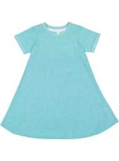 LAT 2679 Girls Melange Frnch Trry Dress