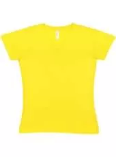LAT 3507 Ladies V-Neck Fine Jersey Tee