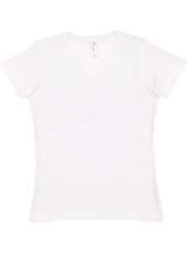 LAT 3587 Ladies V-Neck Premium Jrsy Tee