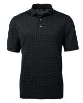 Cutter & Buck Virtue Eco Pique Tile Print Recycled Mens Polo