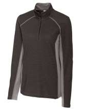 Clique Ice Pique Colorblock Womens Half-Zip Tech Pullover Top