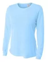 A4 NW3002 Long Sleeve Cooling Performance Crew For Adult Size Female