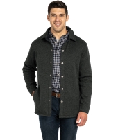 Charles River 1497 Heathered Fleece Snap Shacket