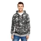 Burnside 8615 Camo Full-Zip Hoodie