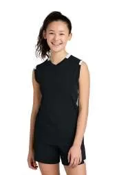 Sport-Tek Youth Club Sleeveless V-Neck YST441