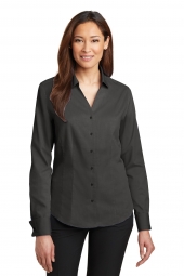 Ladies French Cuff Non-Iron Pinpoint Oxford Shirt