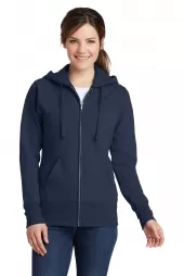 Ladies Core Fleece Full-Zip Hooded Sweatshirt
