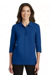 Ladies Silk Touch 3/4-Sleeve Polo