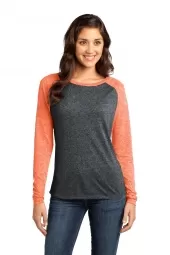 Juniors Microburn Long Sleeve Raglan Tee